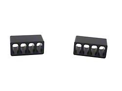 Royal Hooks Aluminum Hood Bumps; Black (97-18 Jeep Wrangler TJ & JK)