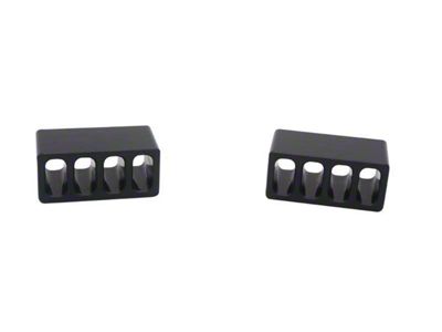 Royal Hooks Aluminum Hood Bumps; Black (97-18 Jeep Wrangler TJ & JK)