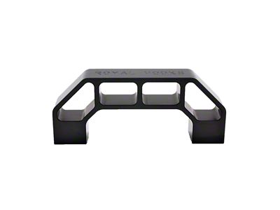 Royal Hooks Aluminum Hood Handle; Black (97-18 Jeep Wrangler TJ & JK)