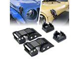 Aluminum Hood Latches; Purple (07-25 Jeep Wrangler JK & JL)