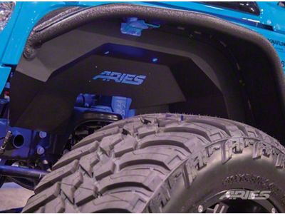 Aluminum Inner Fender Liners; Front and Rear (07-18 Jeep Wrangler JK)