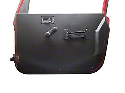 Aluminum Interior Door Panels; Black Diamond Tread (97-06 Jeep Wrangler TJ w/ Full Doors)