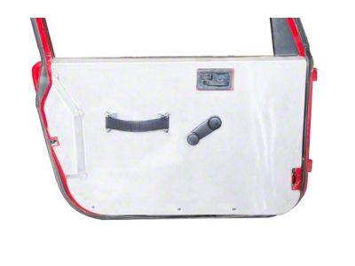 Aluminum Interior Door Panels; Raw (97-06 Jeep Wrangler TJ w/ Full Doors)
