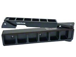 Royal Hooks Aluminum Tailgate Hinges; Black (07-18 Jeep Wrangler JK)