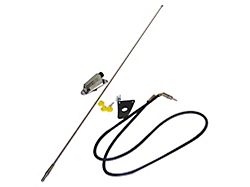 Antenna Kit; Chrome (76-95 Jeep CJ5, CJ7 & Wrangler YJ)