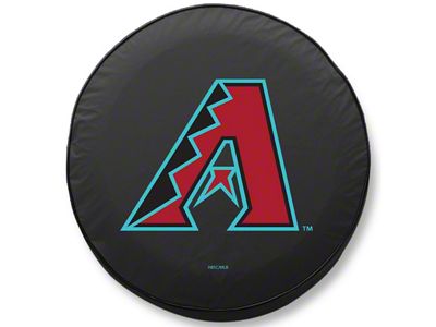 Arizona Diamondbacks Spare Tire Cover; Black (76-18 Jeep CJ7, Wrangler YJ, TJ & JK)