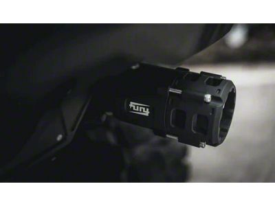 Armory Series Muzzle Style Exhaust Tip; Black (07-18 Jeep Wrangler JK)
