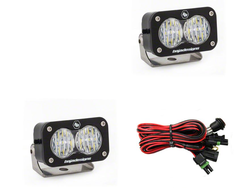Baja Designs Jeep Wrangler S2 Pro LED Lights; Wide Cornering Beam