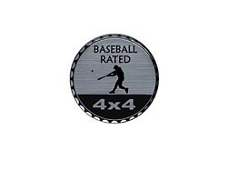 Baseball Rated Badge (Universal; Some Adaptation May Be Required)
