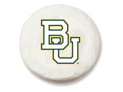 Baylor University Spare Tire Cover with Camera Port; White (18-25 Jeep Wrangler JL)