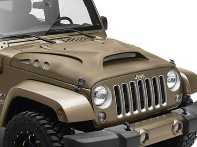 Beast Series Hood; Unpainted (07-18 Jeep Wrangler JK)