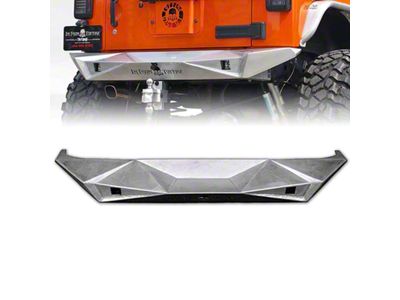 Beast Series Rear Bumper; Bare Aluminum (07-18 Jeep Wrangler JK)