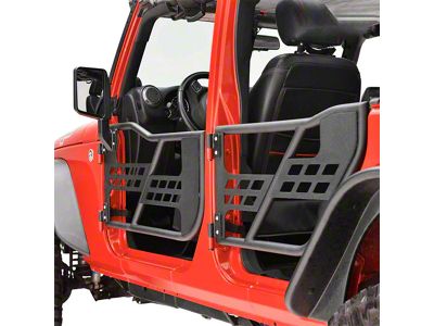 Beast Series Tube Doors; Front (07-18 Jeep Wrangler JK)