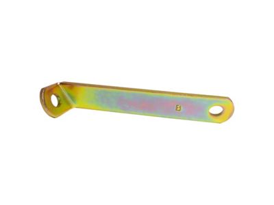 BELT3B Seat Belt Extension Bracket; Passenger Side (82-95 Jeep CJ7 & Wrangler YJ)