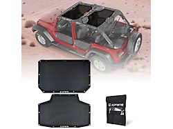 Bikini Mesh Sunshade Top; Black (07-18 Jeep Wrangler JK 4-Door)