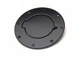 Billet Style Non-Locking Fuel Door; Black (97-06 Jeep Wrangler TJ)