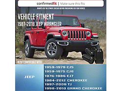 Black 6-Spline Lug Nut Kit; 1/2-Inch x 20; Set of 23 (76-18 Jeep CJ7, Wrangler YJ, TJ & JK)