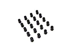 Black Acorn Lug Nut Kit for Aftermarket Wheels; 3/4-Inch; Set of 20 (76-18 Jeep CJ5, CJ7, Wrangler YJ, TJ & JK)