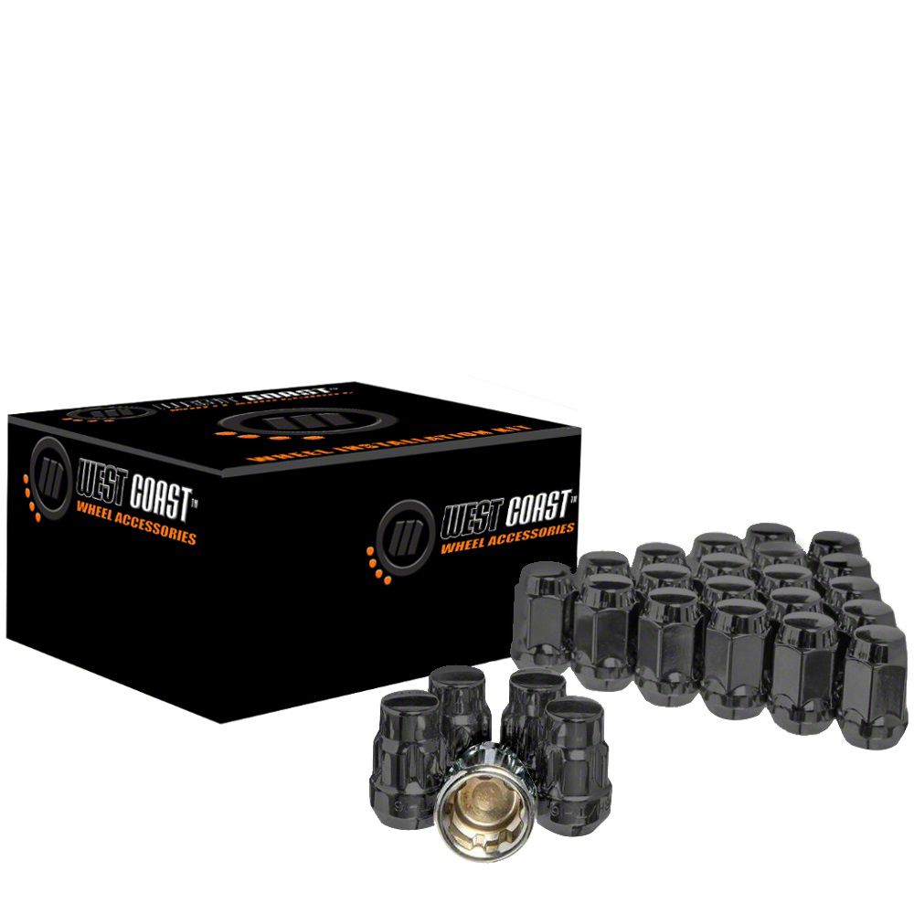 グランドセール Jeep 20 of Set 20; x 1/2-Inch Nuts; Lug Acorn Black Wrangler ジャケット・アウター