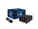 Black Acorn Spline ET Lug Nuts for Aftermarket Wheels; M14x1.5; Set of 24 (18-26 Jeep Wrangler JL)