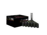 Black Acorn Spline Lug Nuts for Aftermarket Wheels; 1/2-20-Inch; Set of 24 (87-18 Jeep Wrangler YJ, TJ & JK)