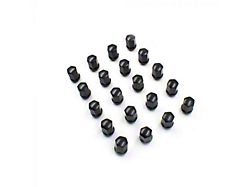 Black Factory Style Lug Nut Kit; 1/2-Inch; Set of 20 (87-18 Jeep Wrangler YJ, TJ & JK)