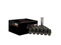 Black Spline Acorn ET Lug Nuts; M14x1.5; Set of 20 (18-25 Jeep Wrangler JL)