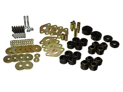 Body Cab Mount Set; Black (18-25 Jeep Wrangler JL)