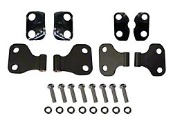 Body Door Hinge Set; Black (18-26 Jeep Wrangler JL 2-Door)