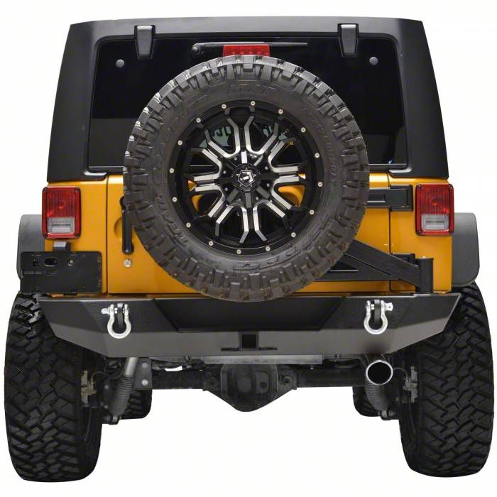Jeep Wrangler Body Width Rear Bumper with Tire Carrier (07-18 Jeep ...