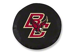 Boston College Spare Tire Cover with Camera Port; Black (18-25 Jeep Wrangler JL)