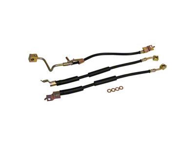 Brake Hose Kit; Front and Rear (97-06 Jeep Wrangler TJ)