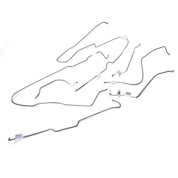 TheStopShop Prebent Stainless Steel Brake Line Kit For 1982-86 Jeep CJ7 With Wide AMC Axle