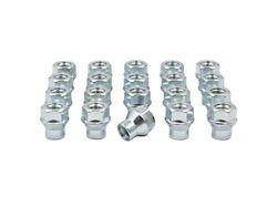 Bright Zinc OE ET Bulge Acorn Lug Nut Kit; 14mm x 1.5; Set of 20 (18-26 Jeep Wrangler JL)