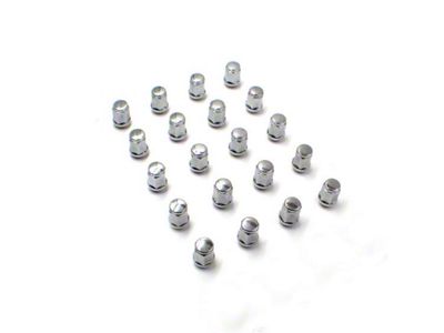 Bulge Chrome Acorn Lug Nut Kit; 3/4-Inch; Set of 20 (18-25 Jeep Wrangler JL)