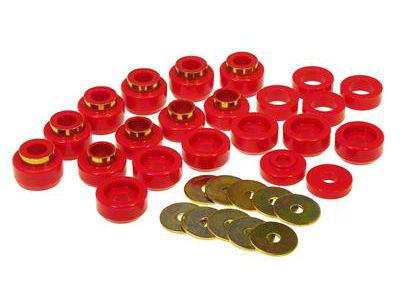 Bushing Kit; 22-Piece; Red (87-95 Jeep Wrangler YJ)
