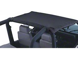 California Brief Soft Top; Black (87-91 Jeep Wrangler YJ)