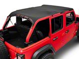California Brief Soft Top; Black Diamond (18-26 Jeep Wrangler JL 4-Door)