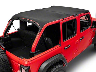 California Brief Soft Top; Black Diamond (18-25 Jeep Wrangler JL 4-Door)