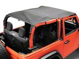 California Brief Soft Top; Black Diamond (18-25 Jeep Wrangler JL 2-Door)
