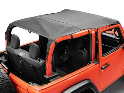 California Brief Soft Top; Black Diamond (18-25 Jeep Wrangler JL 2-Door)