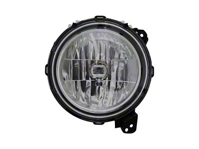 CAPA Replacement Halogen Headlight; Passenger Side (18-25 Jeep Wrangler JL)