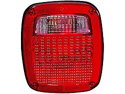 CAPA Replacement Tail Light; Driver Side (91-06 Jeep Wrangler YJ & TJ)