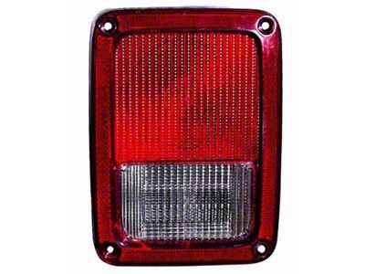 CAPA Replacement Tail Light; Passenger Side (07-12 Jeep Wrangler JK)