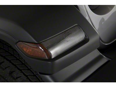 Turn Signal Covers; Carbon Fiber Look (18-25 Jeep Wrangler JL Rubicon, Sahara)