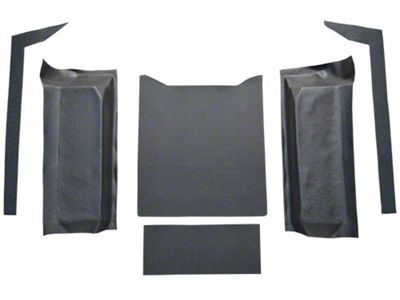 ACC Cargo Area Molded Vinyl Flooring; Black (76-86 Jeep CJ7)