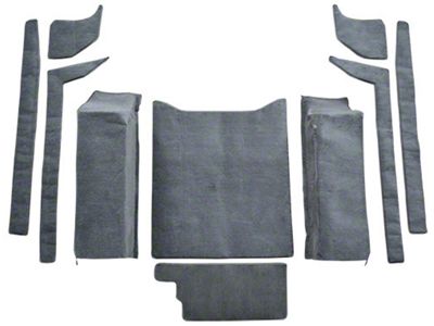 ACC Cargo Area Molded Vinyl Flooring; Black (87-95 Jeep Wrangler YJ)