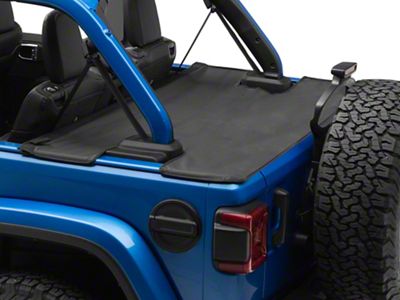 Cargo Cover; Black (18-25 Jeep Wrangler JL 4-Door)