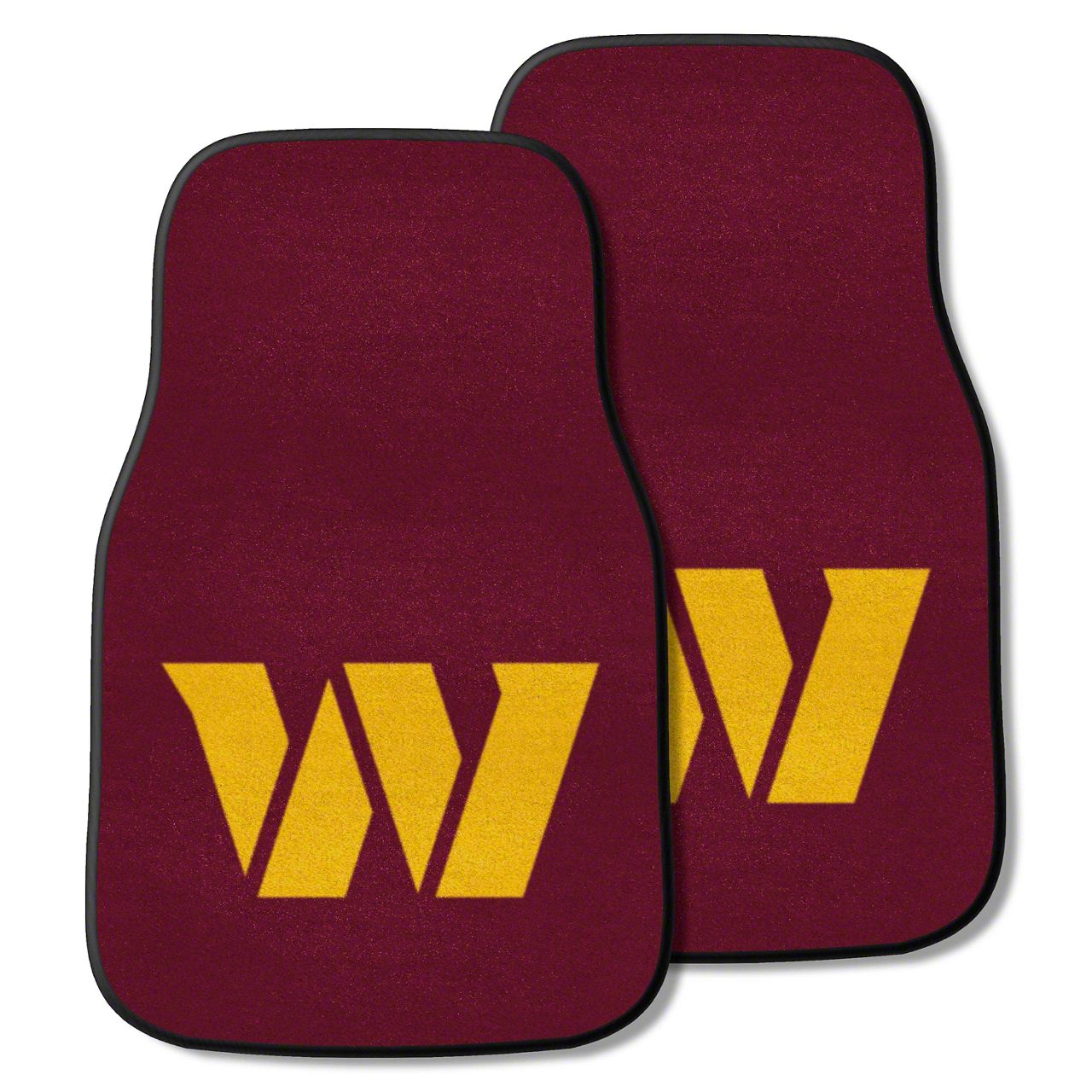 Jeep Wrangler Carpet Front Floor Mats with Washington Commanders Logo ...