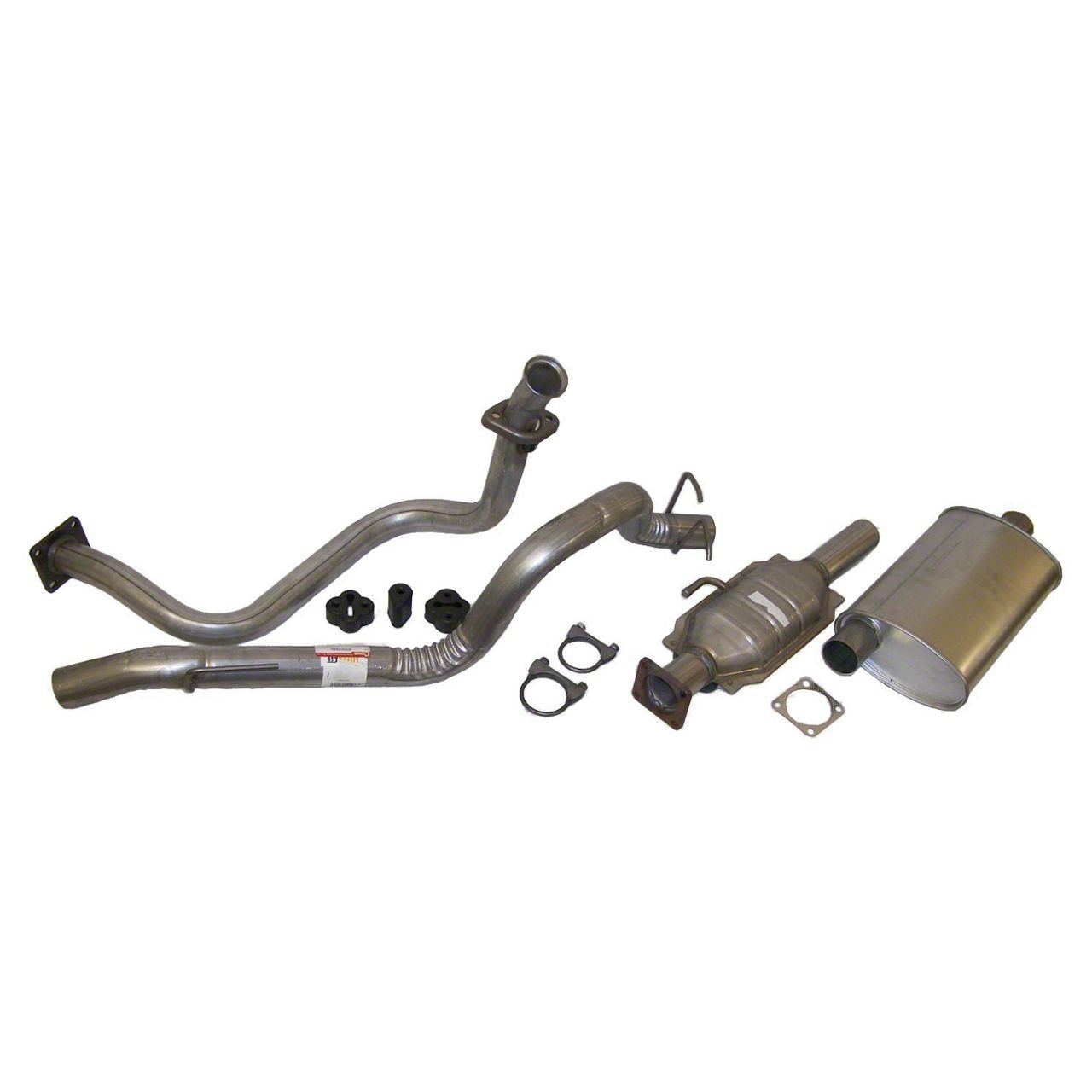 Jeep Wrangler Cat Back Exhaust System 87 92 2.5L Jeep Wrangler YJ